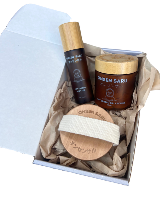 Onsen Saru 3 pc Soft Skin Gift Set  - Limited Edition for Holiday