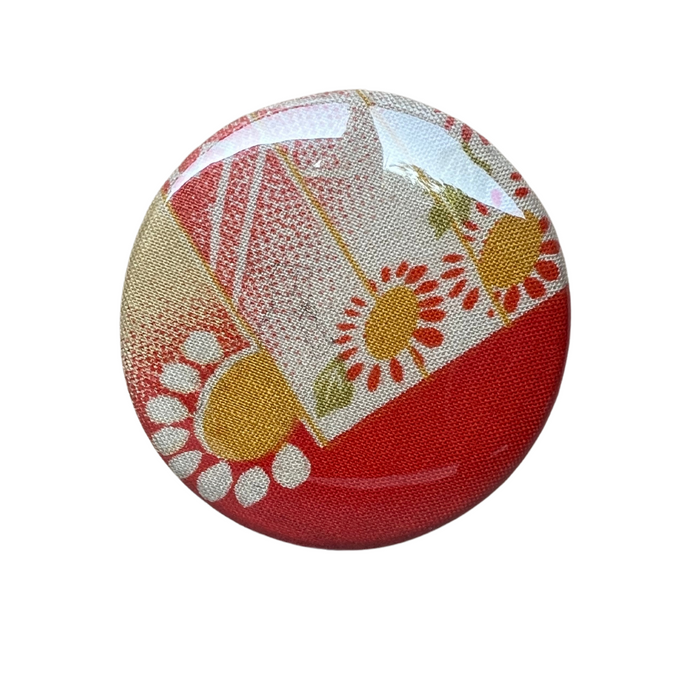 Chibi Pocket Mirror - Vintage Kimono Silk