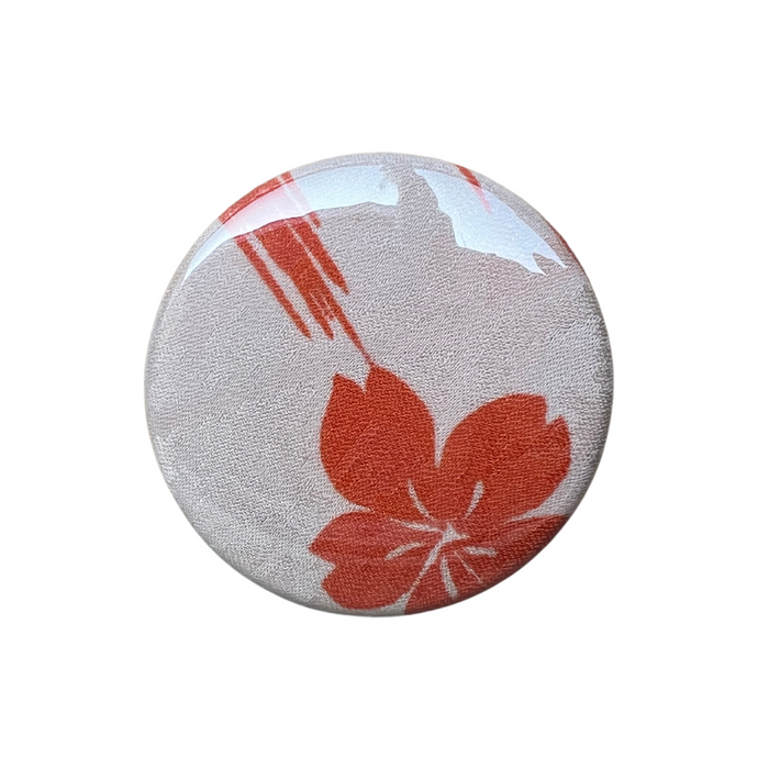 Chibi Pocket Mirror - Vintage Kimono Silk