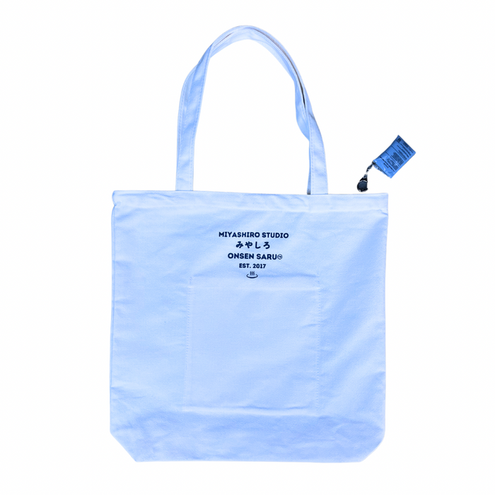 Onsen Saru Canvas Tote Bag with Charm