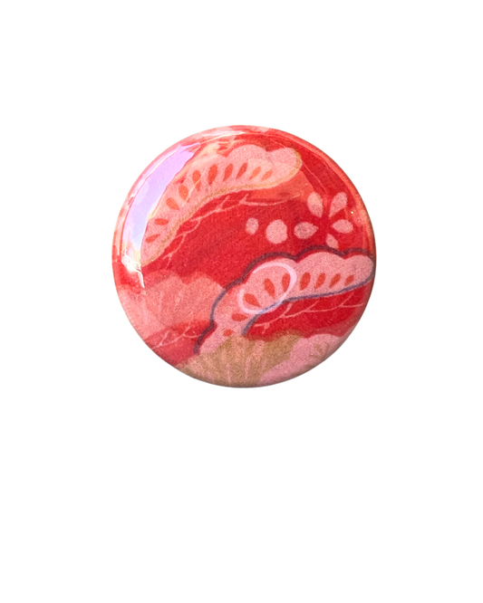Chibi Pocket Mirror - Vintage Kimono Silk