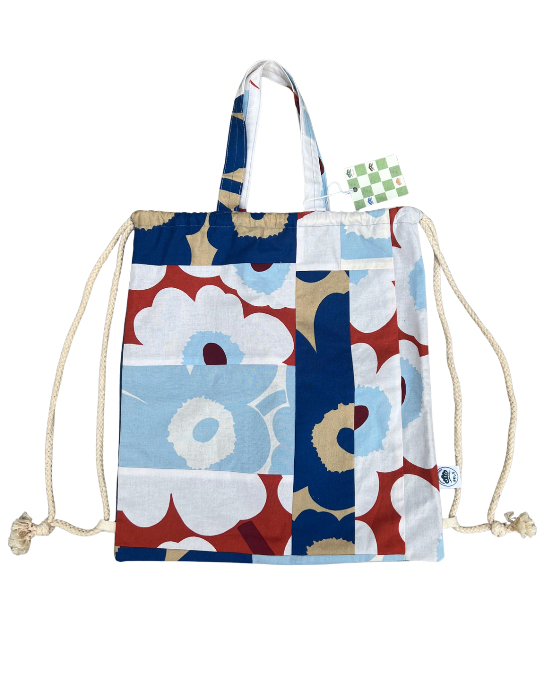 Marimekko Patchwork Drawstring Backpack/Tote