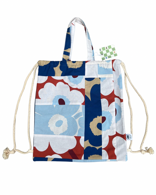 Marimekko Patchwork Drawstring Backpack/Tote