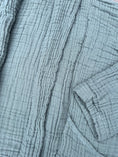 Load image into Gallery viewer, Crinkle Gauze Haori - Onsen Blue - size xs/s
