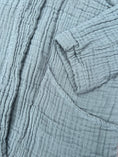 Load image into Gallery viewer, Crinkle Gauze Haori - Onsen Blue - size xs/s
